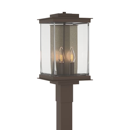 A large image of the Hubbardton Forge 344840 Coastal Bronze / Translucent Soft Gold