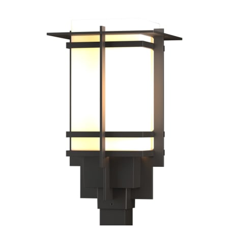 A large image of the Hubbardton Forge 346011 Coastal Oil Rubbed Bronze / Opal