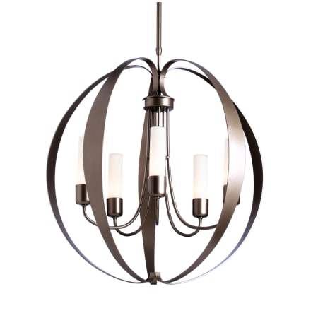 A large image of the Hubbardton Forge 364201 Coastal Dark Smoke / Opal