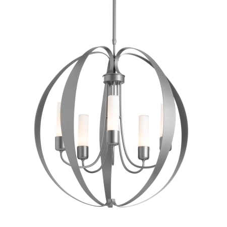 A large image of the Hubbardton Forge 364201 Coastal Burnished Steel / Opal