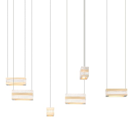 A large image of the Hubbardton Forge 401349 Modern Brass / Clear