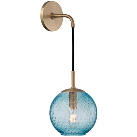 A large image of the Hudson Valley Lighting 2020 Aged Brass / Blue