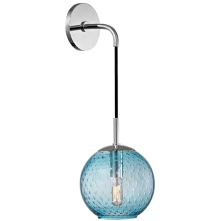 A large image of the Hudson Valley Lighting 2020 Polished Chrome / Blue