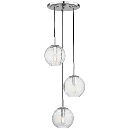 A large image of the Hudson Valley Lighting 2033 Polished Chrome / Clear