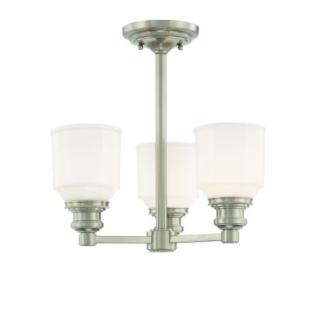 A large image of the Hudson Valley Lighting 3413 Satin Nickel
