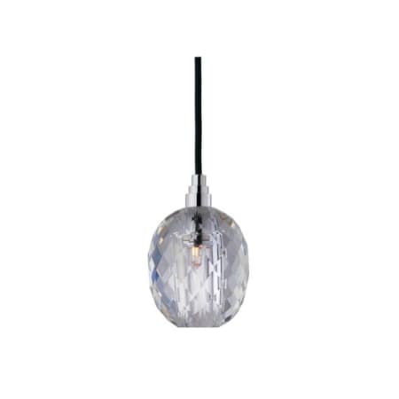 A large image of the Hudson Valley Lighting 3506-002 Polished Chrome / Black Cord