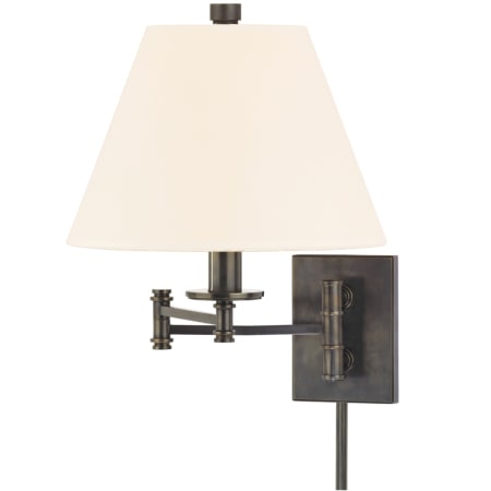 A large image of the Hudson Valley Lighting 7721 Old Bronze / White Silk Shades