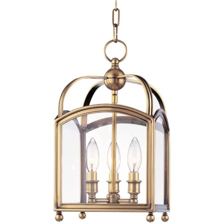 A large image of the Hudson Valley Lighting 8409 Aged Brass