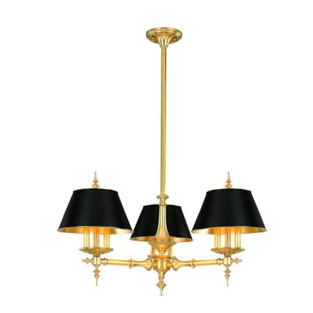 A large image of the Hudson Valley Lighting 9523 Aged Brass