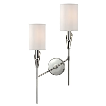 A large image of the Hudson Valley Lighting 1312L Polished Nickel