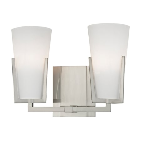 A large image of the Hudson Valley Lighting 1802 Satin Nickel