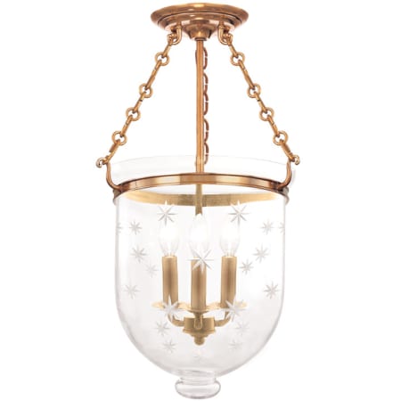 A large image of the Hudson Valley Lighting 253-C3 Aged Brass