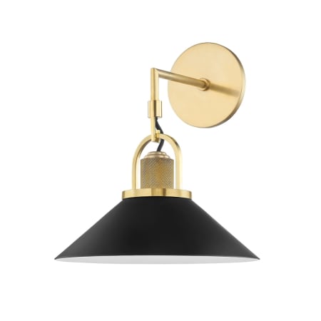 A large image of the Hudson Valley Lighting 2601 Aged Brass / Black