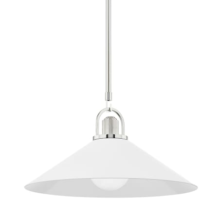 A large image of the Hudson Valley Lighting 2620 Polished Nickel / White