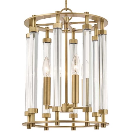 A large image of the Hudson Valley Lighting 2812 Aged Brass