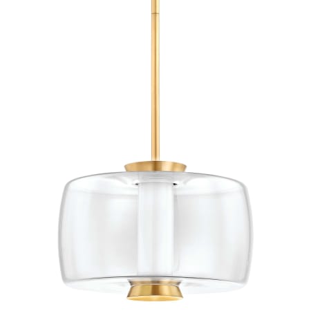 A large image of the Hudson Valley Lighting 2815 Aged Brass