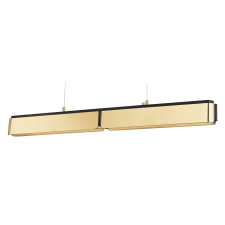 A large image of the Hudson Valley Lighting 2948 Aged Brass / Black