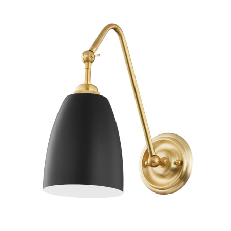 A large image of the Hudson Valley Lighting 3021 Aged Brass / Black