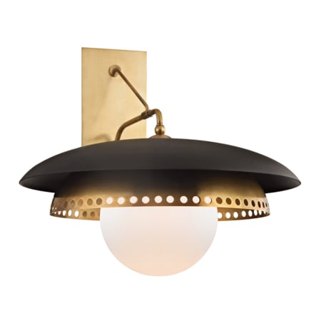 A large image of the Hudson Valley Lighting 3300 Aged Brass / Black