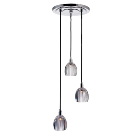 A large image of the Hudson Valley Lighting 3513-004 Polished Chrome / Black Cord