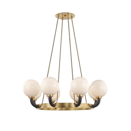A large image of the Hudson Valley Lighting 3646 Aged Brass / Black