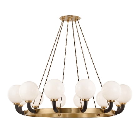 A large image of the Hudson Valley Lighting 3660 Aged Brass / Black