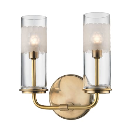 A large image of the Hudson Valley Lighting 3902 Aged Brass