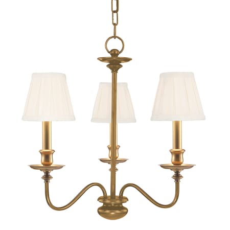 A large image of the Hudson Valley Lighting 4033 Aged Brass