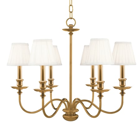 A large image of the Hudson Valley Lighting 4036 Aged Brass