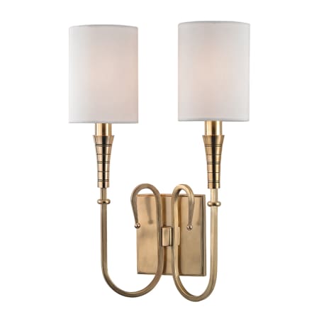 A large image of the Hudson Valley Lighting 4092 Aged Brass