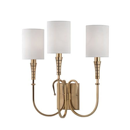A large image of the Hudson Valley Lighting 4093 Aged Brass