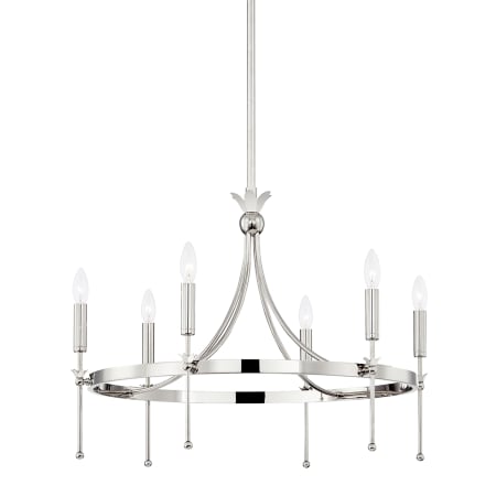 A large image of the Hudson Valley Lighting 4327 Polished Nickel