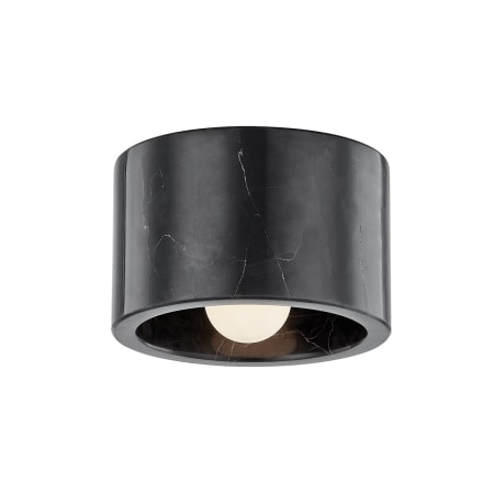 A large image of the Hudson Valley Lighting 4500 Polished Nickel / Black Marble