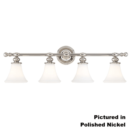 A large image of the Hudson Valley Lighting 4504 Satin Nickel