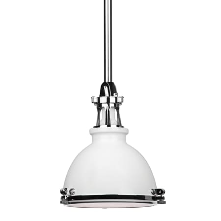 A large image of the Hudson Valley Lighting 4610 White / Polished Nickel