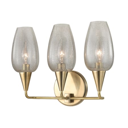 A large image of the Hudson Valley Lighting 4703 Aged Brass