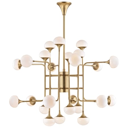 A large image of the Hudson Valley Lighting 4724 Aged Brass