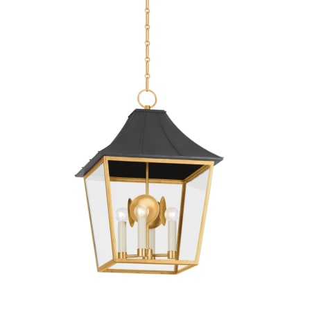 A large image of the Hudson Valley Lighting 4904 Vintage Gold Lead / Graphite