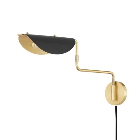 A large image of the Hudson Valley Lighting 5213 Aged Brass / Soft Black