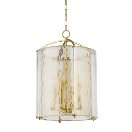 A large image of the Hudson Valley Lighting 6004 Aged Brass