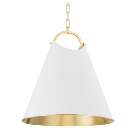 A large image of the Hudson Valley Lighting 6218 Aged Brass