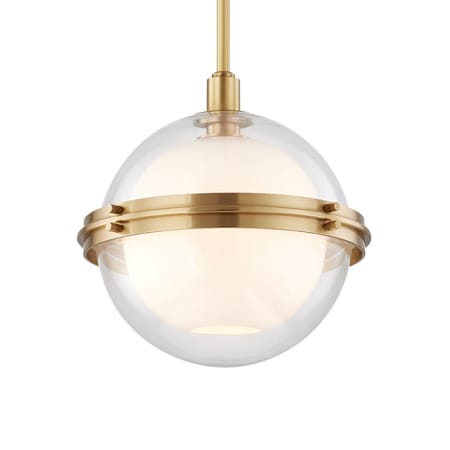 A large image of the Hudson Valley Lighting 6514 Aged Brass