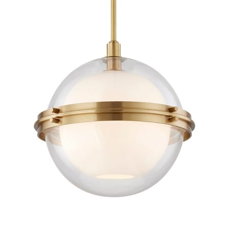A large image of the Hudson Valley Lighting 6518 Aged Brass