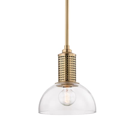 A large image of the Hudson Valley Lighting 7210 Aged Brass