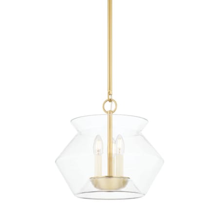 A large image of the Hudson Valley Lighting 8115 Aged Brass