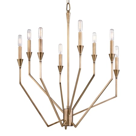 A large image of the Hudson Valley Lighting 8508 Aged Brass