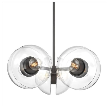 A large image of the Hudson Valley Lighting 9439 Black Brass