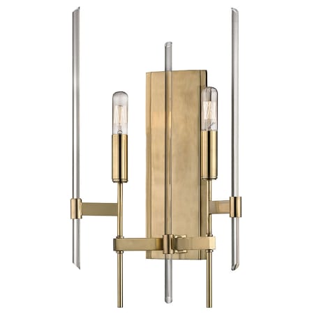 A large image of the Hudson Valley Lighting 9902 Aged Brass