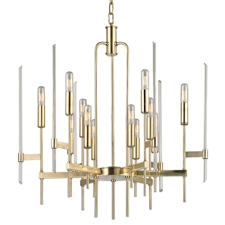 A large image of the Hudson Valley Lighting 9912 Aged Brass