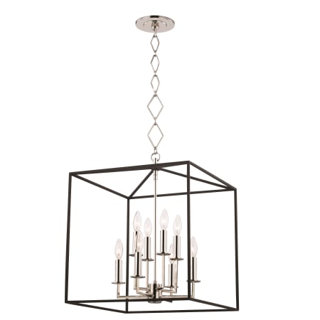 A large image of the Hudson Valley Lighting BKO151 Full Size - Polished Nickel / Textured Black